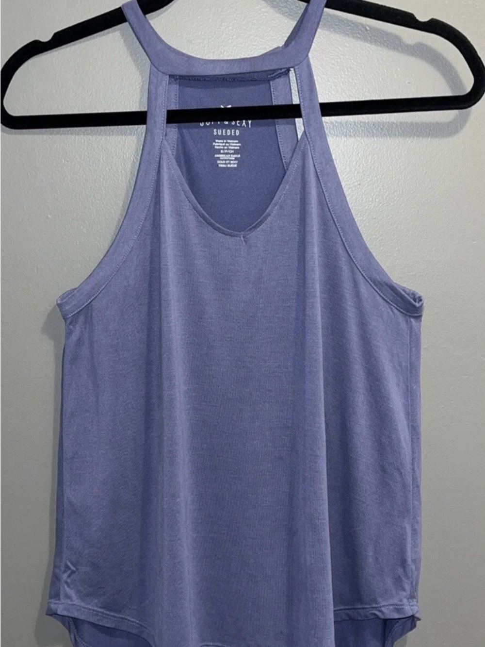American Eagle AE Soft & Sexy Sueded Tank Top Womens Size S New